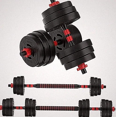 SIGNATURE FITNESS FITVIDS MULTI-FUNCTIONAL PORTABLE CHANGEABLE DUMBBELL - BLACK