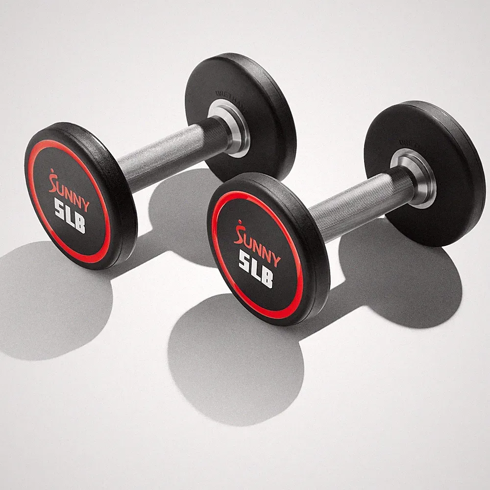Signature Style Polyurethane Round Dumbbells 5-Pound Pair – SF-DB02-5