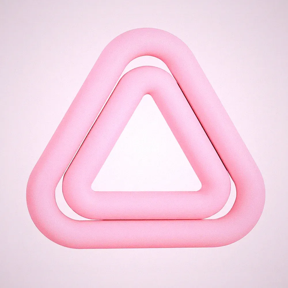 Silicone Iron Dumbbell Even Surface Hollow Triangular Weight Strength Training