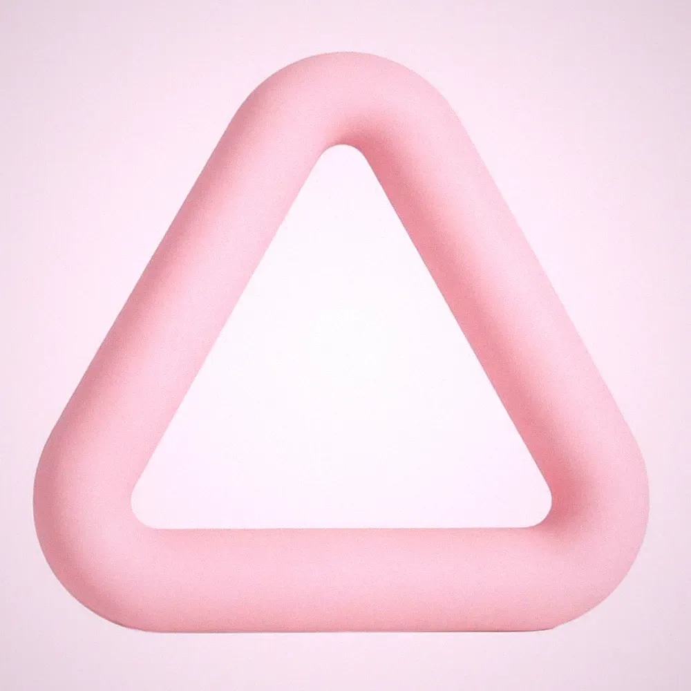 Silicone Iron Dumbbell Even Surface Triangular Dumbbell Rounded Corners