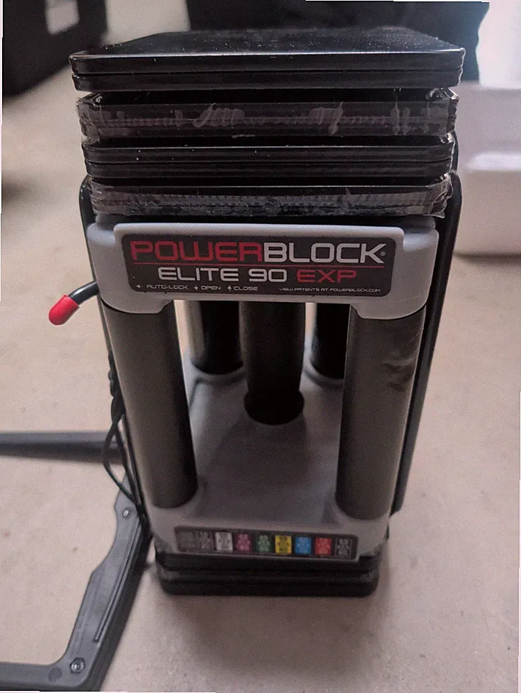 Single PowerBlock Elite EXP 90 All-in-One Adjustable Dumbbell STAGE 1 - 50 lbs