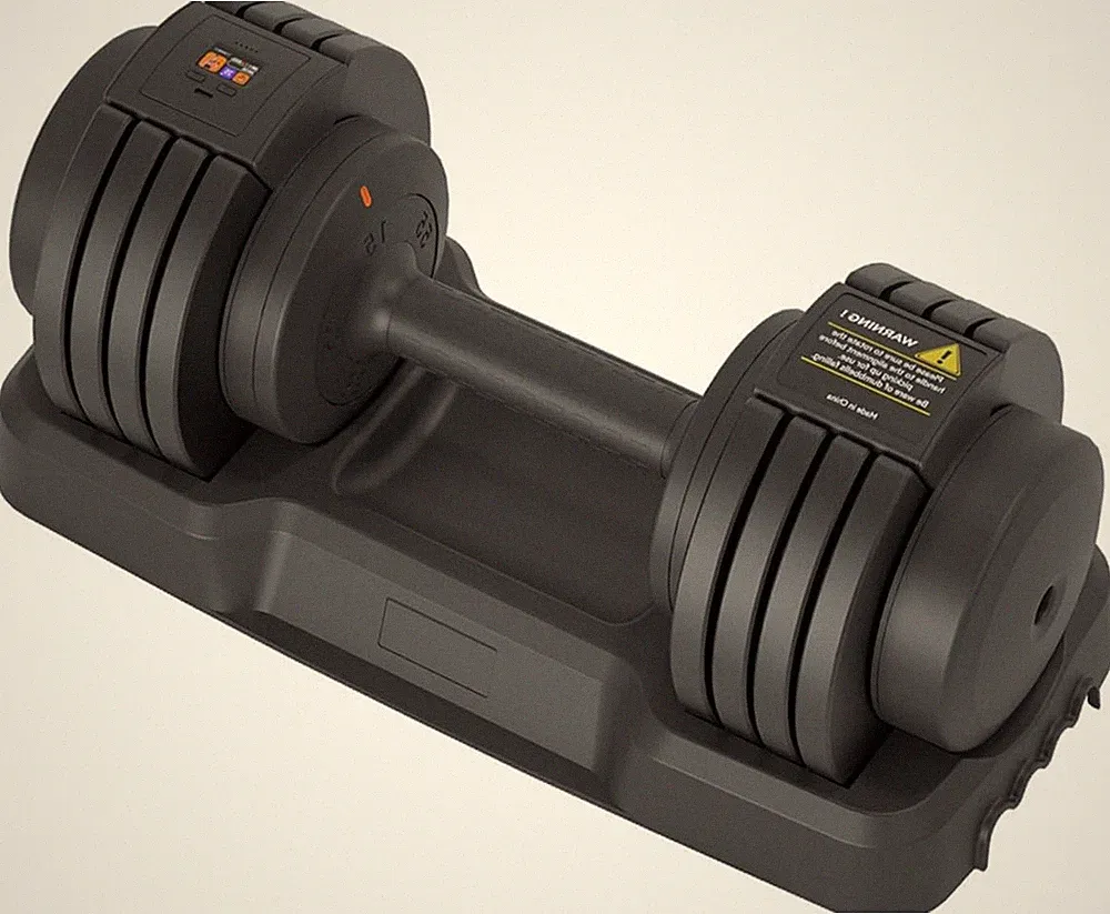 Smart Dumbbell Adjustable Weights with Speaking Display, like Having a Virtual F