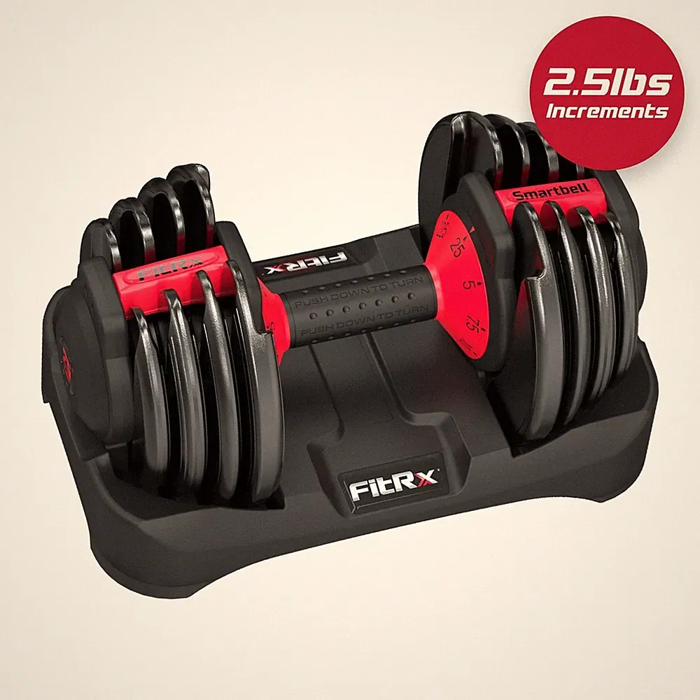 SmartBell, 9 in 1 Adjustable Dumbbell, 25 lb, Single