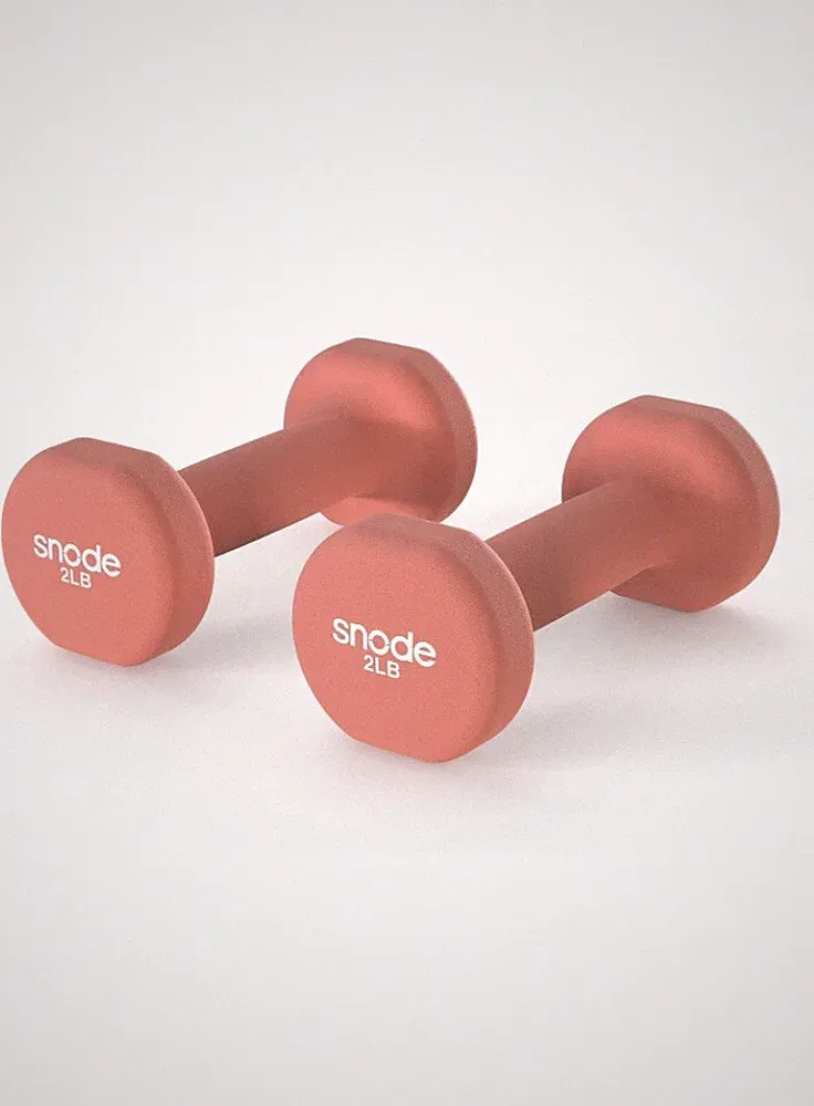 snode Dumbbell Hand Weights Sets for Women, Set of 2 Neoprene Coated Exercise &
