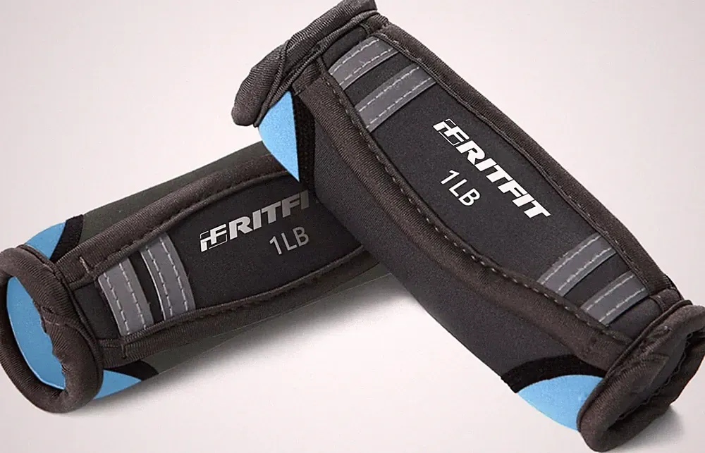 Soft Hand Weights Set with Reflective Straps Walking Dumbbell