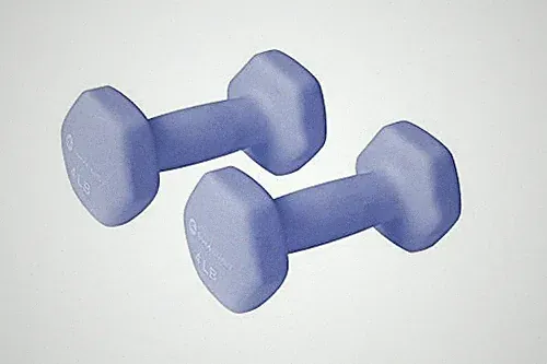 Soft NonSlip Grip Dumbbells Set of 2 Neoprene Coated 4 LB Weights