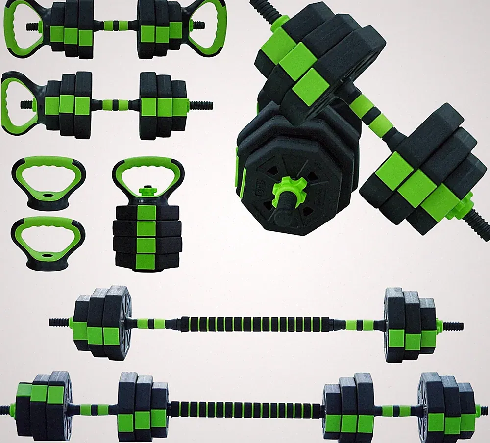 Space-Saving Strength Training Equipment 4-in-1 Adjustable Dumbbell Set for Gym