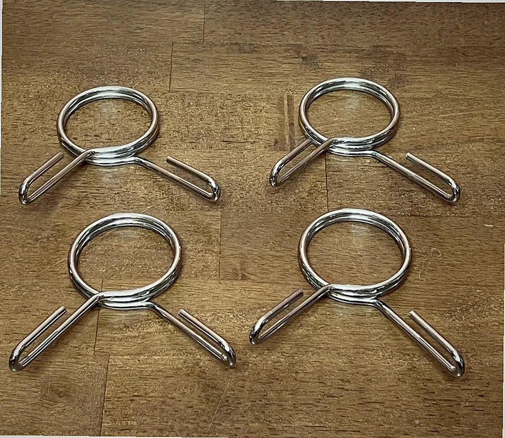 Spring Clip Collars 2 Inch Olympic Barbell Clamps Dumbbell Clips - 2 Pair