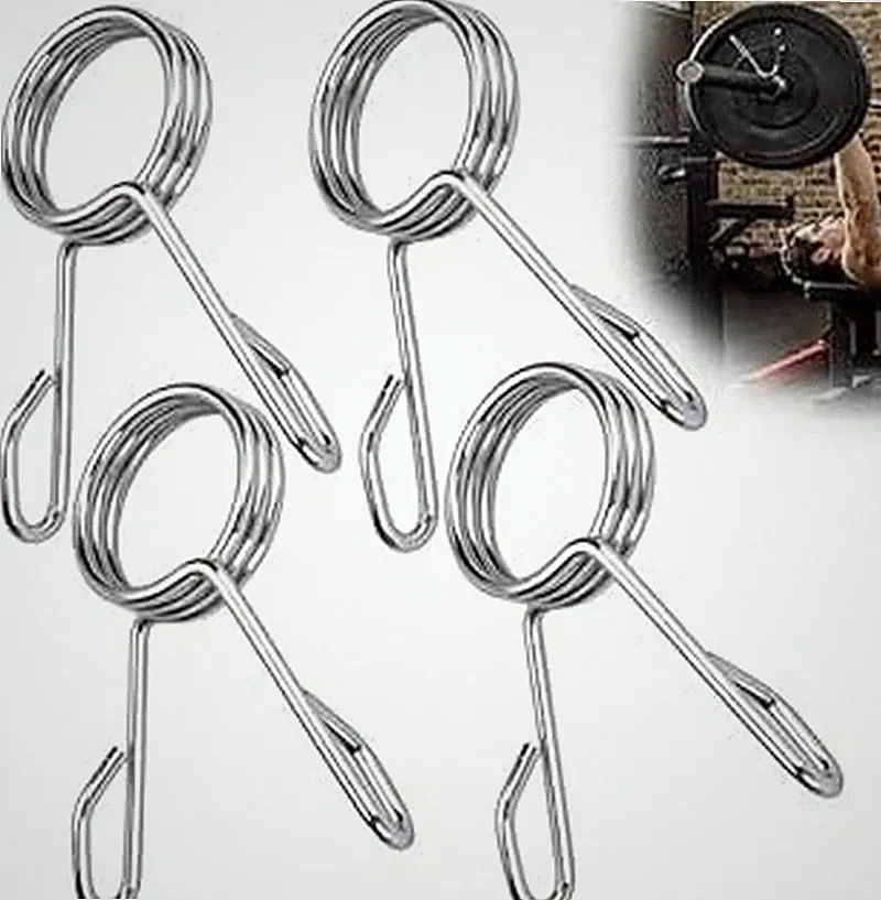 Spring Clip Collars 2 Inch Olympic Barbell Clamps Dumbbell Clips Weight Bar Clip