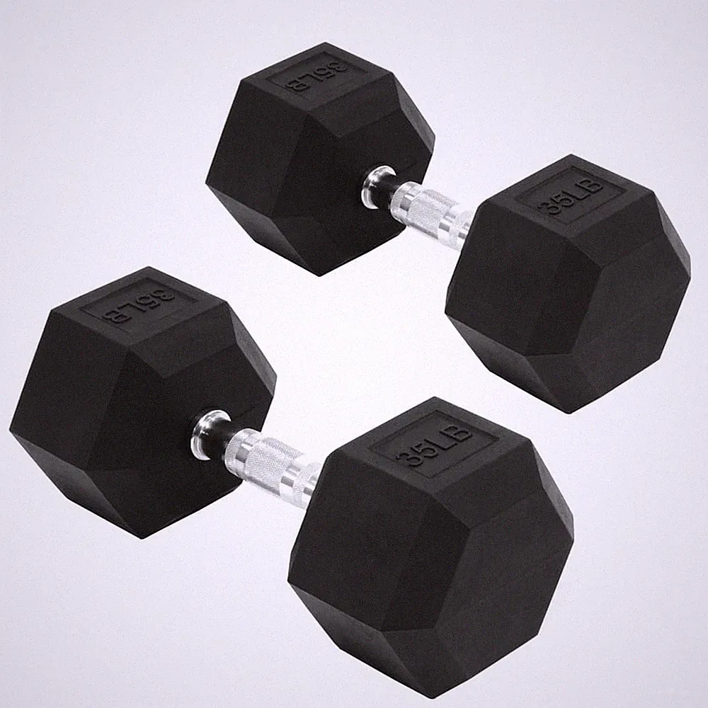 dumbbells rubber 35