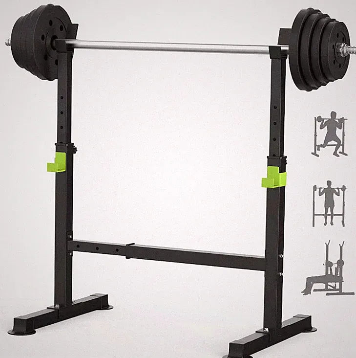 Squat Rack Adjustable Dumbbell & Barbell Rack Home Gym Strength Training Station