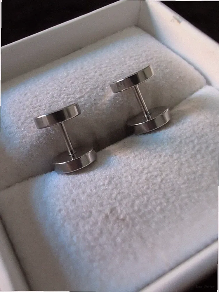 Stainless Steel Workout Trainer Barbell Style Earrings Statement Piece Physical