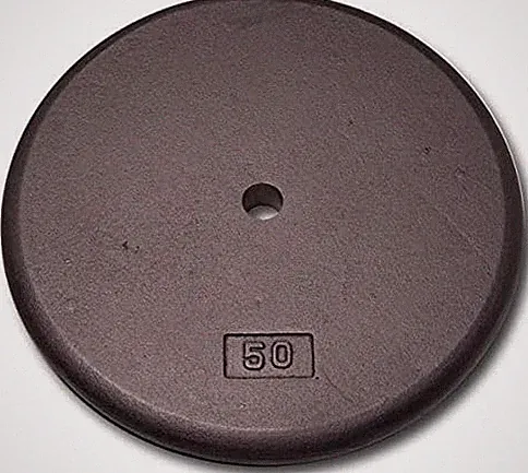 Standard Iron Weight Plate - for Strength Training, Home Gym, and Barbell