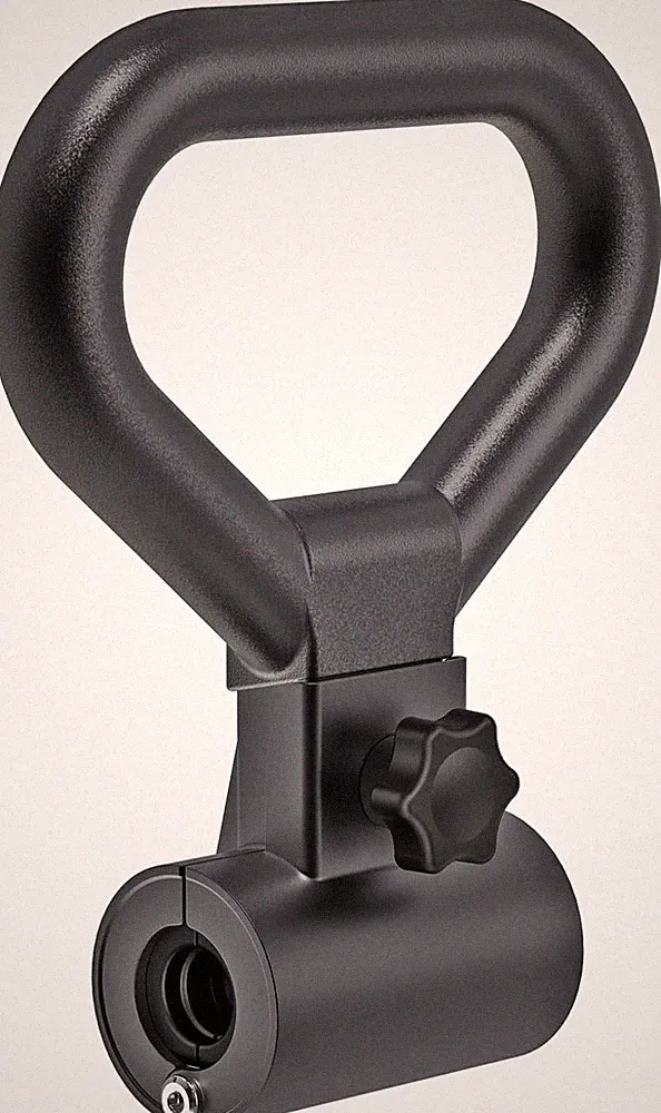 Steel Dumbbell to Kettlebell Converter Handle with Ergonomic Grip, Fits 100Lbs