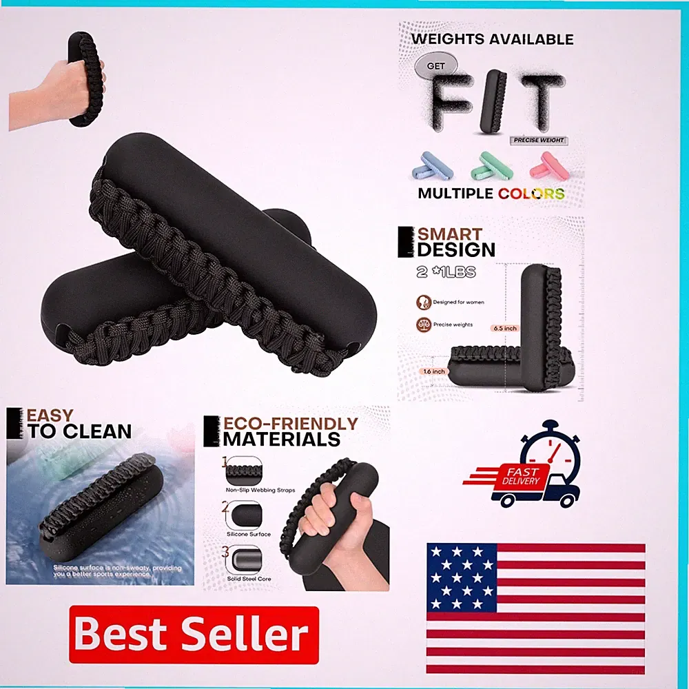 Stylish Hand Weights Set with Comfortable Grip: 1-3lbs for Active Lifestyles