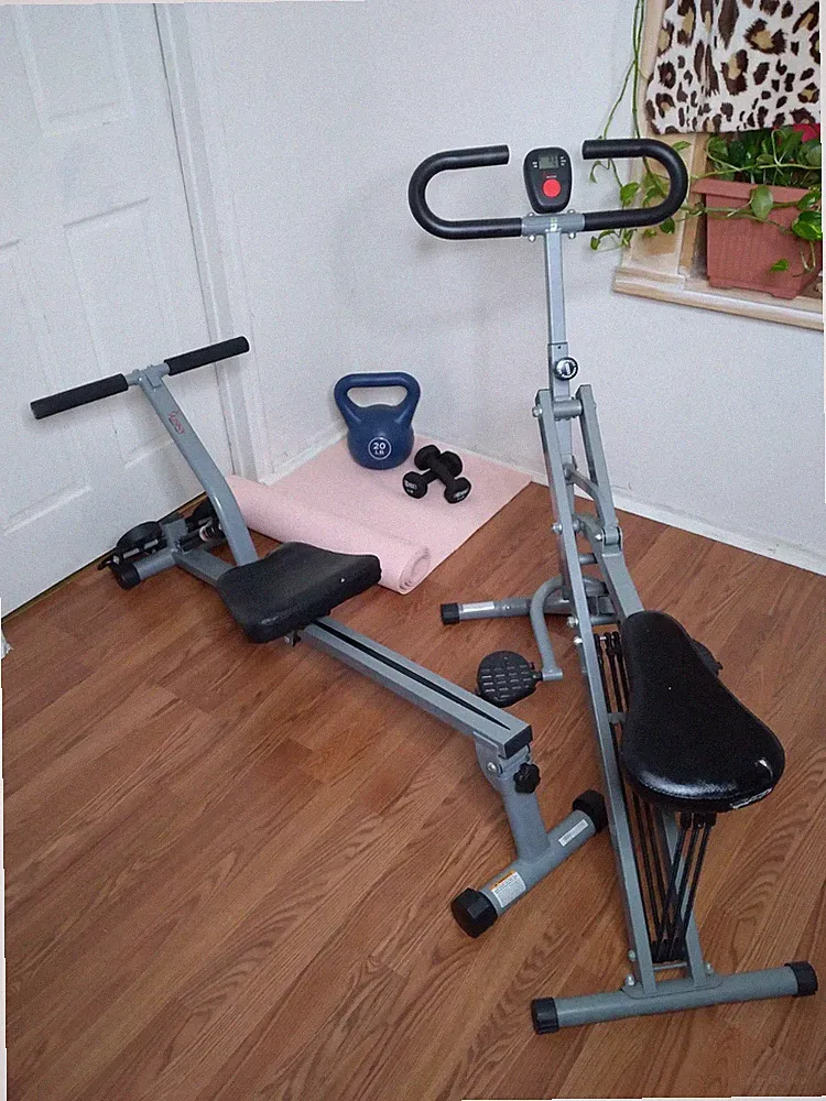 Sunny Health And Fitness Rowing Machine Bundle