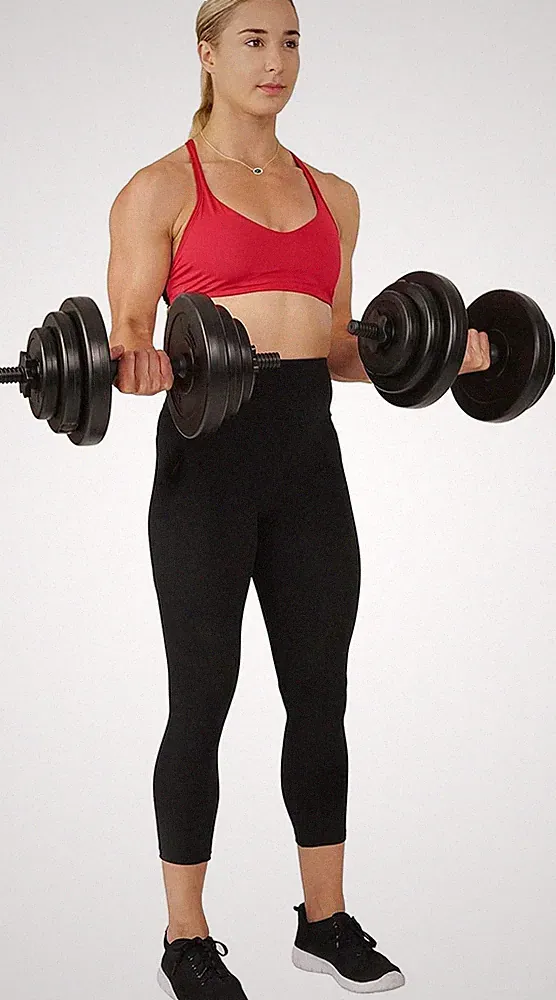 Sunny Health & Fitness Exercise Vinyl 40 Lb Dumbbell Set Hand Weights for Streng