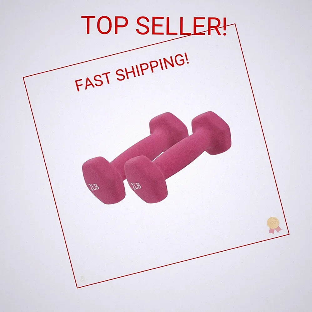 sunny health & fitness neoprene dumbbell - 2lbs- pair