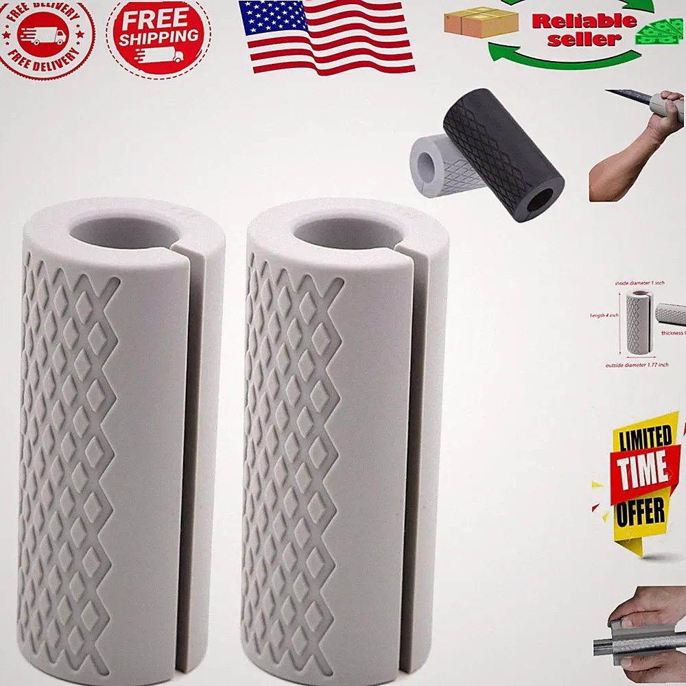 Sweat Resistant Arm Blaster Dumbbell Grips - Comfortable and Effective Set of 2