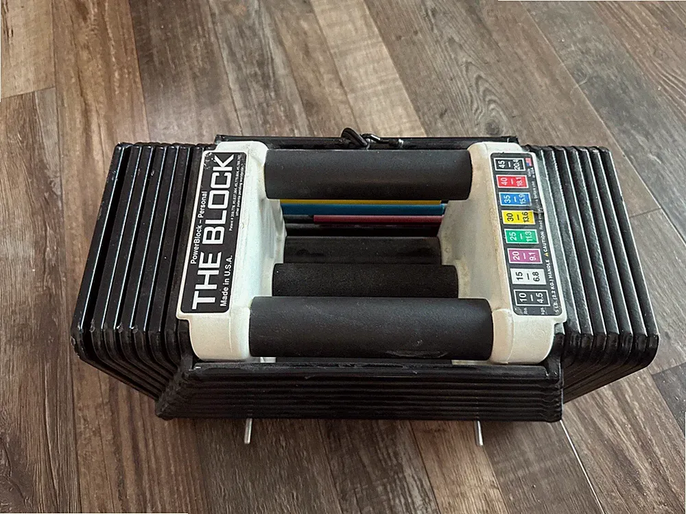 THE BLOCK PowerBlock Personal Adjustable Dumbbells 10-45 lbs