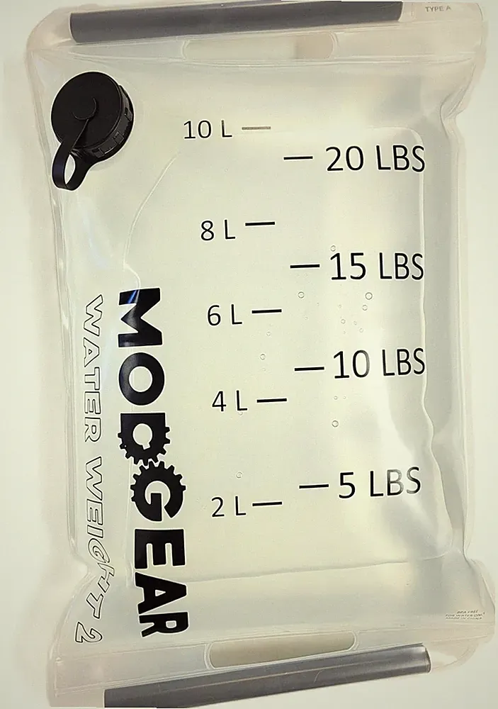 The Original Water Weight, Adjustable up to 20 Lbs, Ruck Plate Alternative, Weig