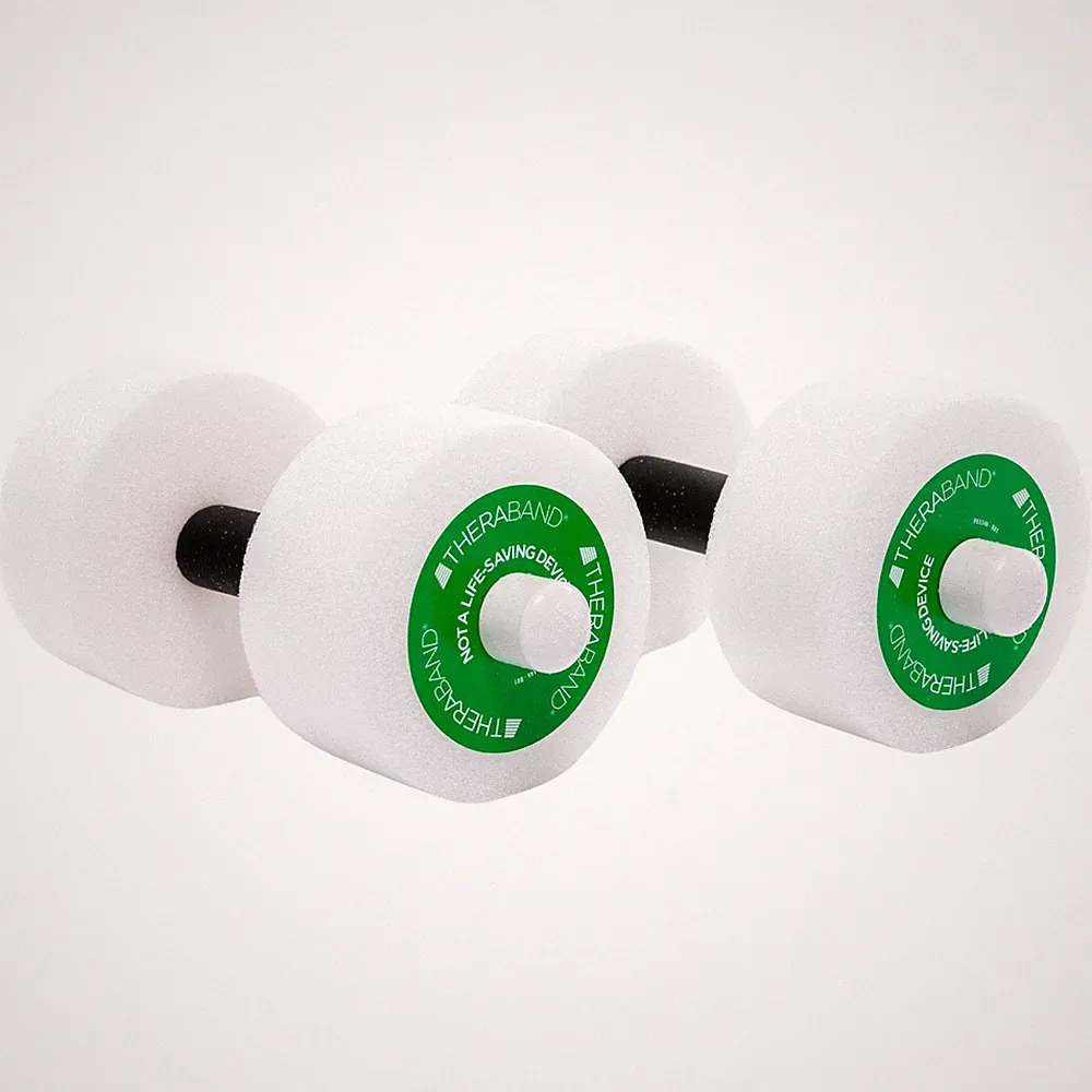 THERABAND Water Weights, Aquatic Dumbbells for Pool Fitness, 2 Foam Weights...