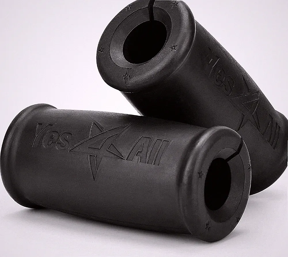 Thick Dumbbell Handles Grips, Firm Rubber Barbell Grips, Great for Increasing Fo