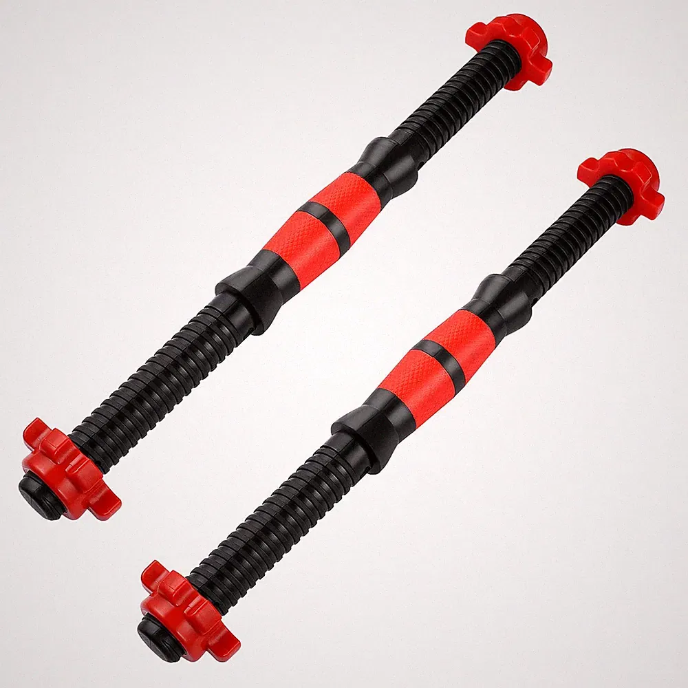 Threaded Dumbbell Handles,2pcs Adjustable Dumbbell Bar Handles with 4pcs 1inch S