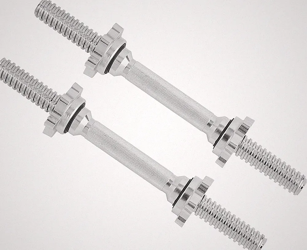Threaded Dumbbell Handles, Adjustable Dumbbell Bar Pair, 14/16/18/24-Inch Sizes
