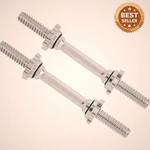 Threaded Dumbbell Handles, Build Your Own Secure 14/16/18/24 Inch Dumbbell Bar P