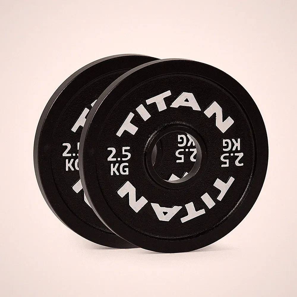 Titan Fitness 2.5 KG Olympic Calibrated Steel Powerlifting Plates, Pair
