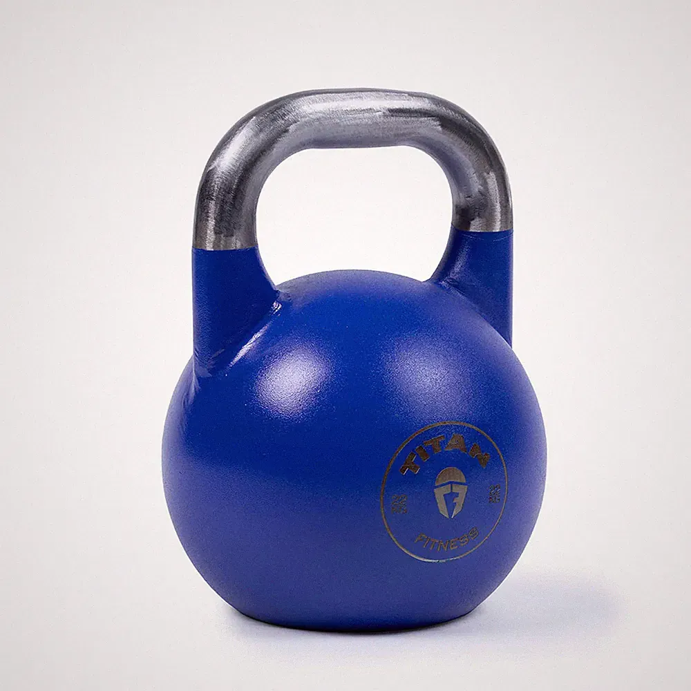 Titan Fitness 22 KG Competition Kettlebell, Color-Coded Navy Blue, 35mm Grip