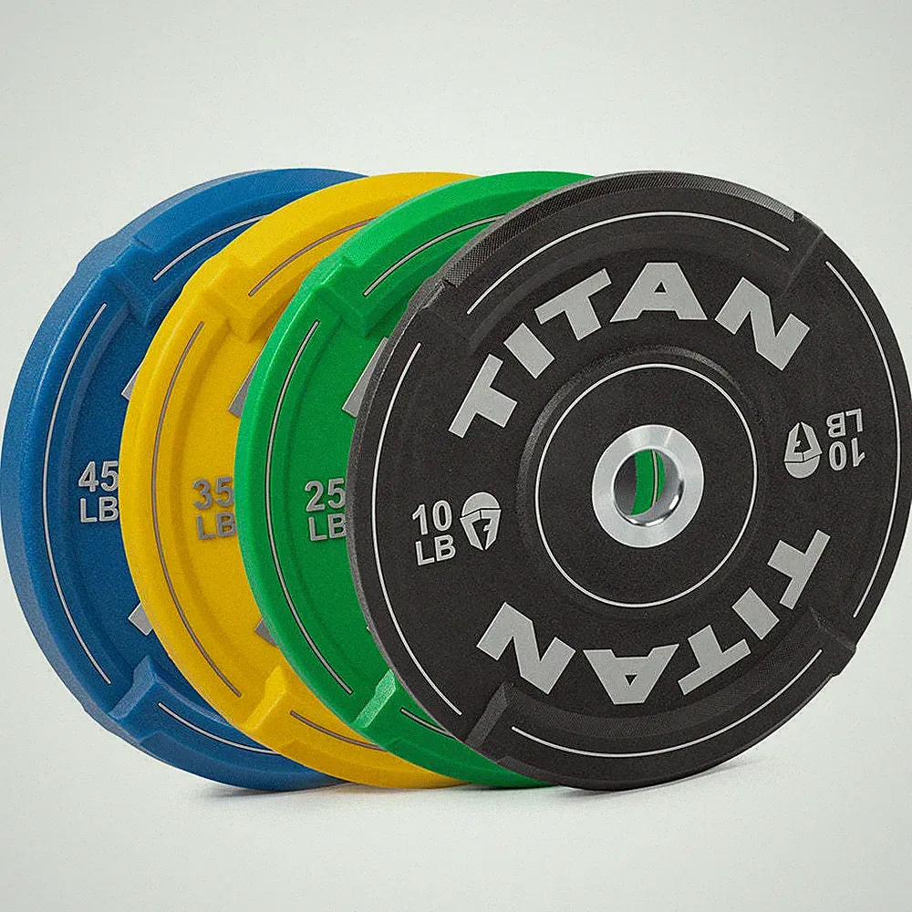 Titan Fitness 230 LB Set EZ-Grip Urethane Olympic Weight Plates