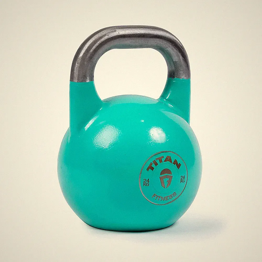 Titan Fitness 24 KG Competition Kettlebell, Color-Coded Teal, 35mm Grip