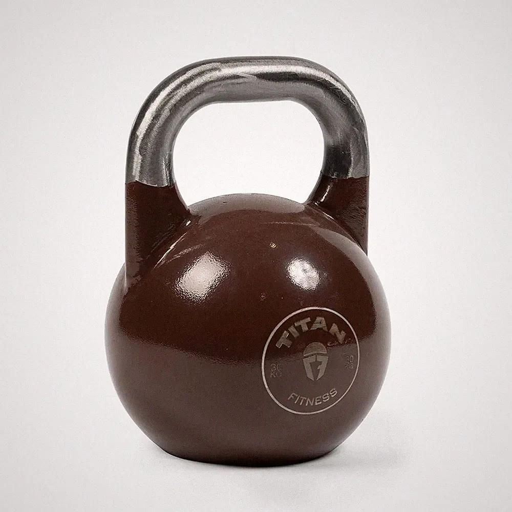 Titan Fitness 30 KG Competition Kettlebell, Color-Coded Brown, 35mm Handle