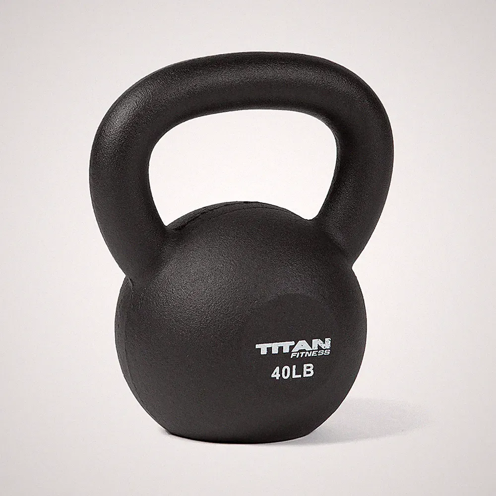 Titan Fitness 40 LB Competition Kettlebell, Single Piece Casting, LB Markings
