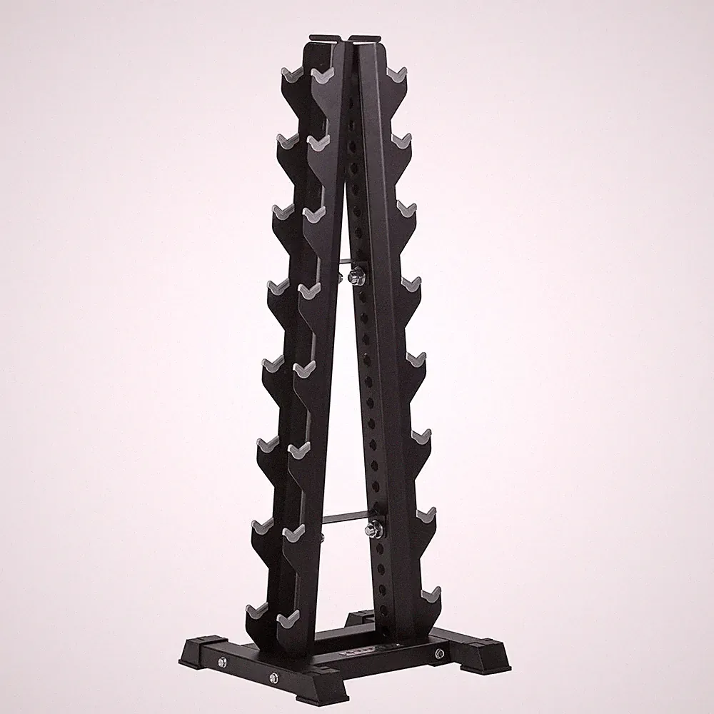 Titan Fitness 8 Pair Vertical Dumbbell Rack, A-Frame Configuration, Rated 600 LB