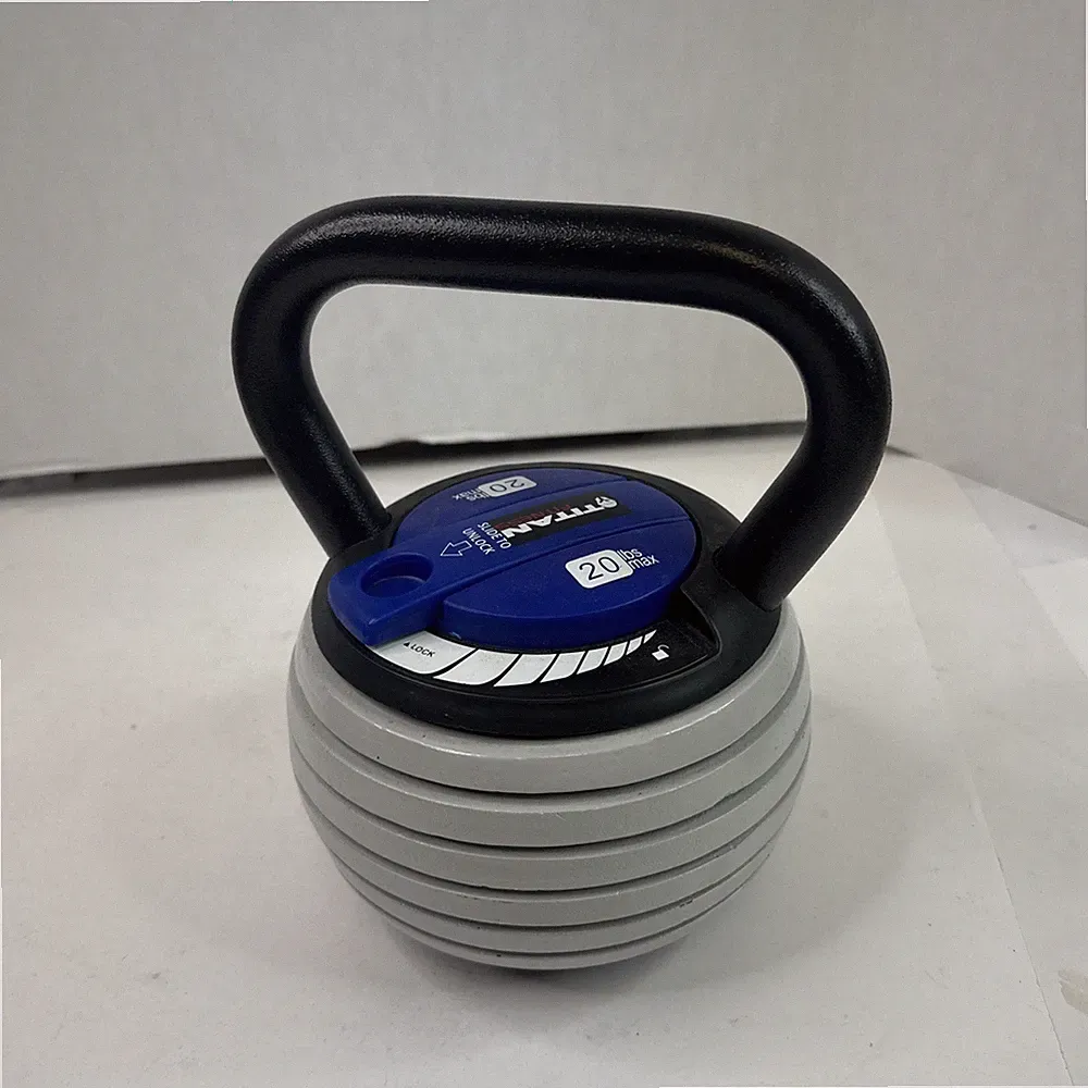 Titan Fitness Adjustable 20lb Kettlebell Blue