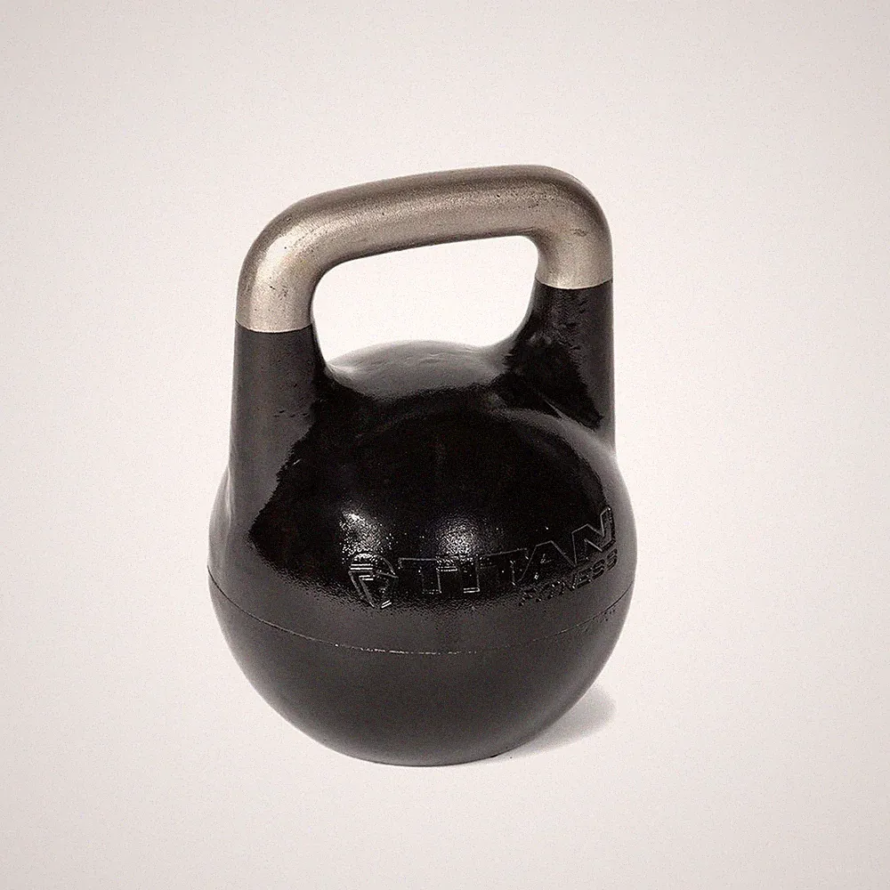Titan Fitness Adjustable Competition Kettlebell, 12-32 KG, Ergonomic Smooth G...