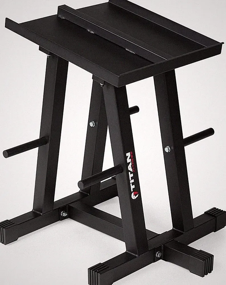 Titan Fitness Dumbbell Stand and Plate Tree, 260 LB Capacity, Organize Classic D