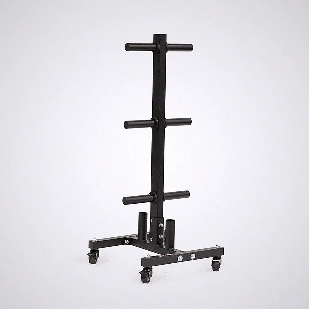 Titan Fitness Portable Weight Tree for Olympic Plate and Barbell Storage, Wei...