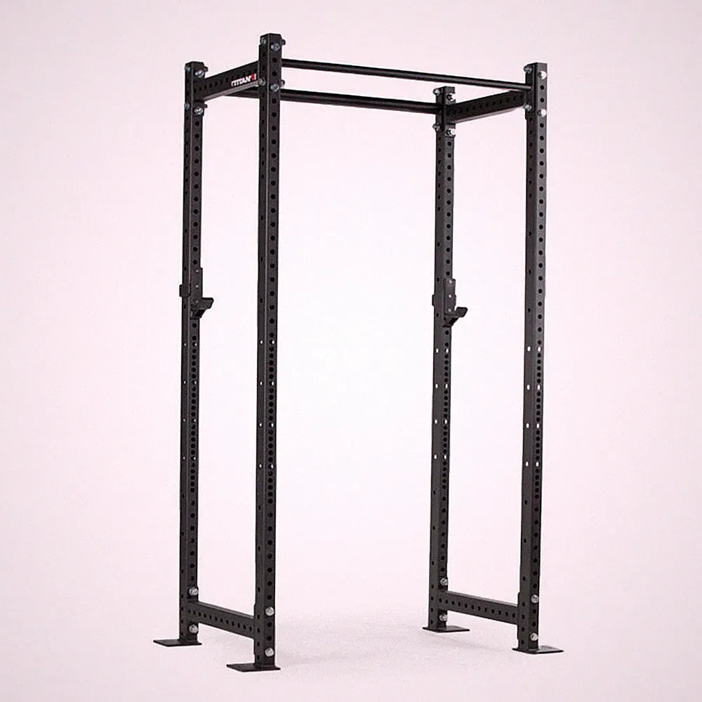 Titan Fitness T-3 Series Black Tall Power Rack, 24in Depth, 1,100 LB Capacity