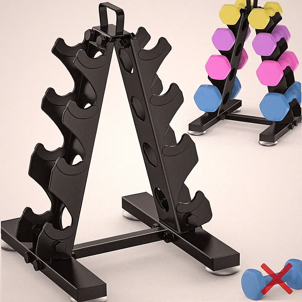 Tomcare 6-Tier|5-Tier|4-Tier Dumbbell Rack Stand Only, Weight Rack for Home Gym