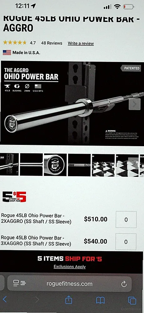 Torque Fitness Customizable Squat Rack 3x AGGRO rogue 45 Lb Bar 500 Lb Of Plates