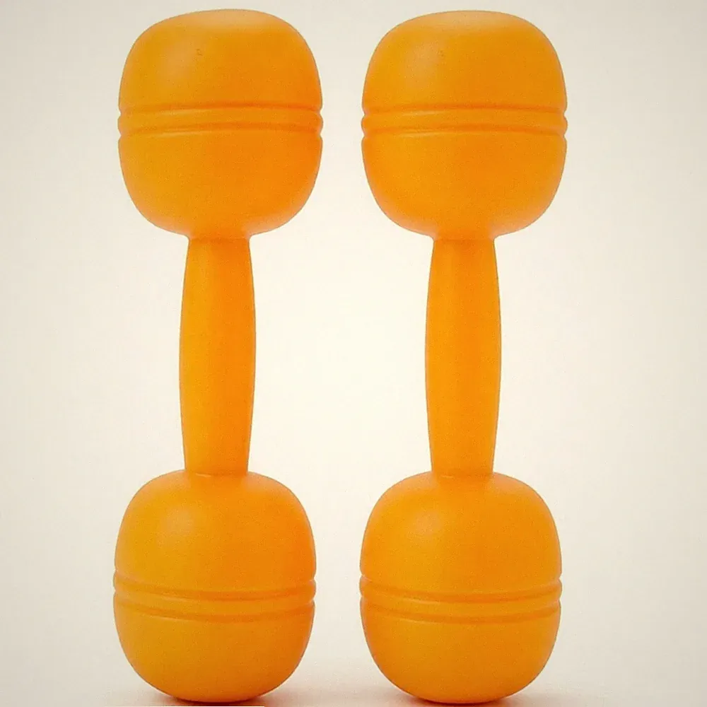Toy Dumbbell with Fillable Weights Suitable