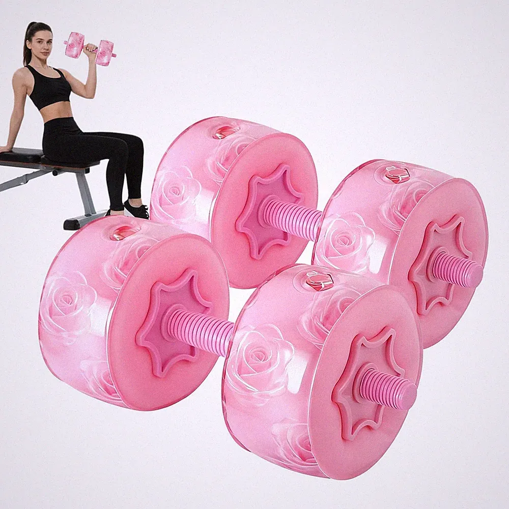 Travel Weights Water Filled Dumbbell Set of 2,6LB Hand Weights for Women at H...