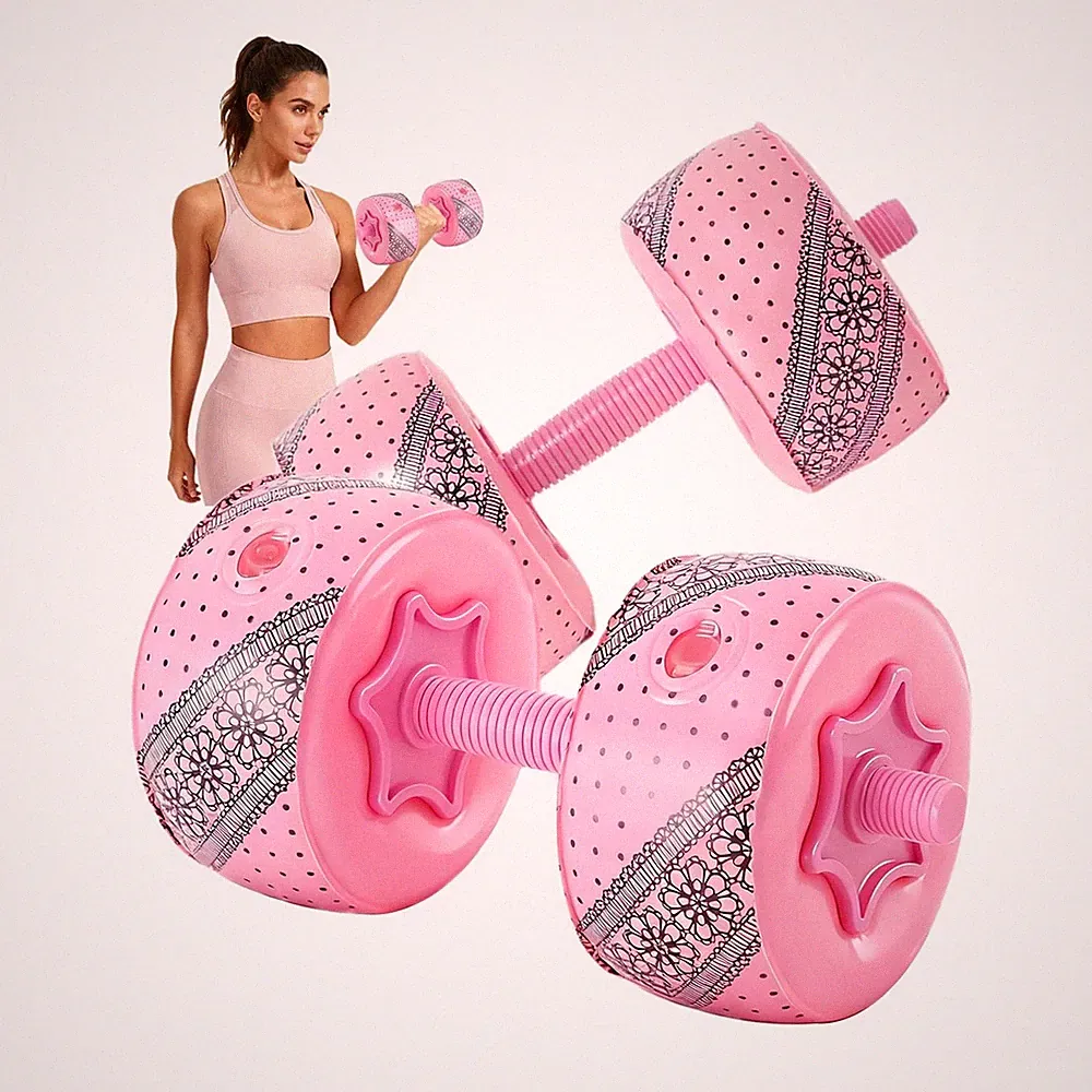 Travel Weights Water Filled Dumbbell Set of 2,6LB Hand Weights for Women at H...