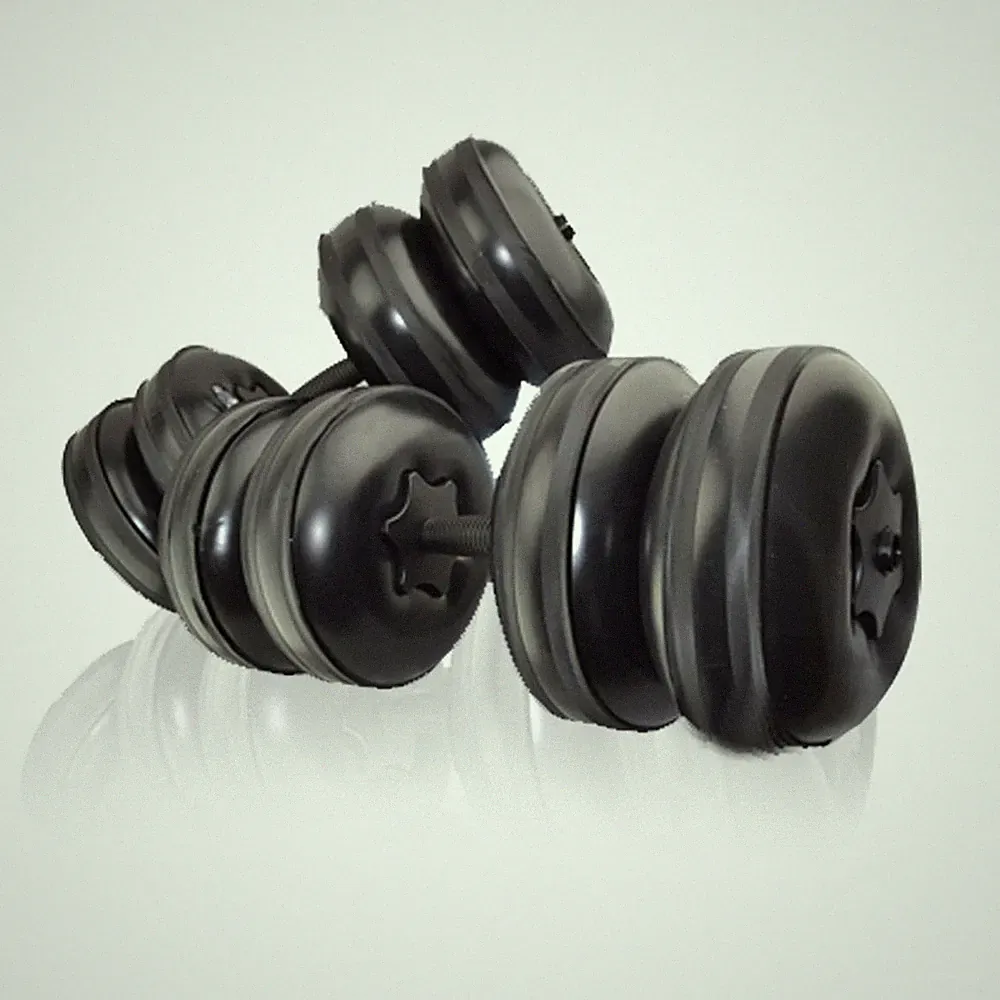 Travel Weights Water Filled Dumbbells Set for Man &Women, Adjustable Water Du...