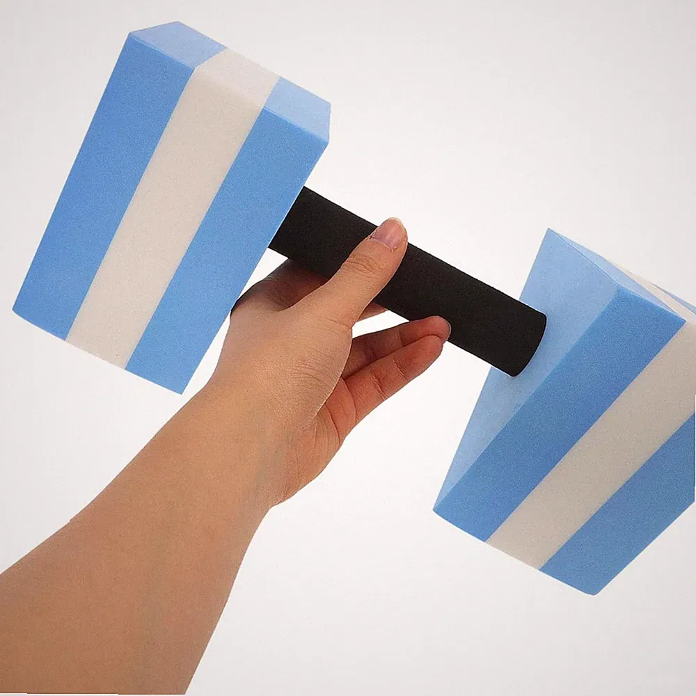 Triangle Water Dumbbell Easy to Grip Water Running Gear Buoyant for Pool, Kids
