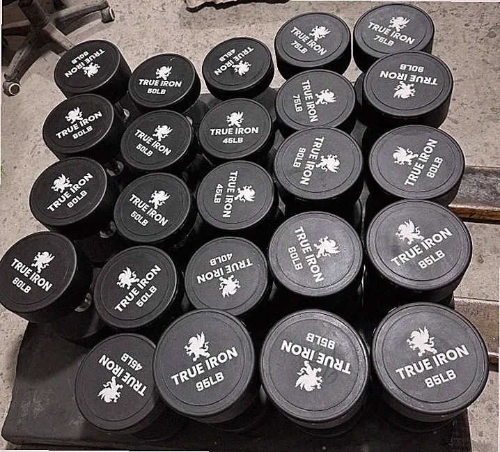 True Iron Urethane Dumbbells Sets 5-100 Brand New!